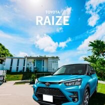 新型RAIZE コンパクトカー安心ワイド補償付き【那覇国際通り・県庁前】
